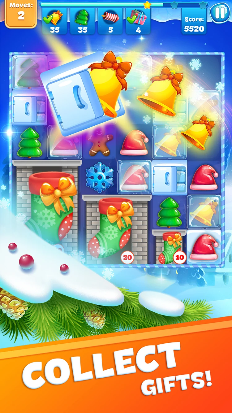 Christmas Sweeper 3 - Match 3 screenshot