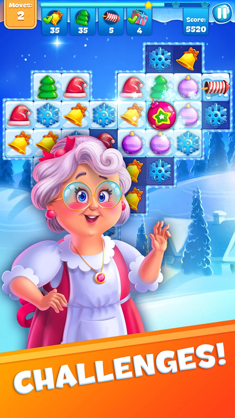 Christmas Sweeper 3 - Match 3 screenshot