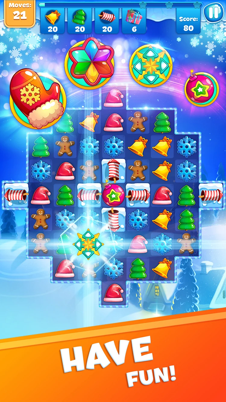 Christmas Sweeper 3 - Match 3 screenshot